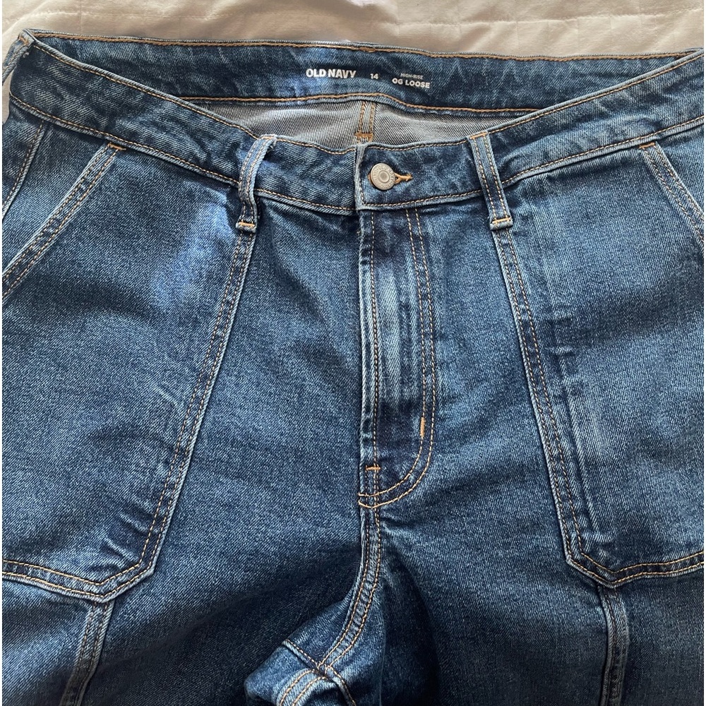 OG Loose “Mom” High Rise Jeans in Size 14 - Picture 12 of 13